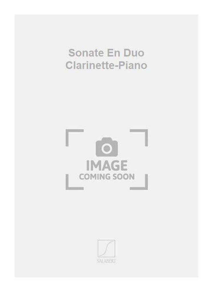 Sonate En Duo Clarinette-Piano